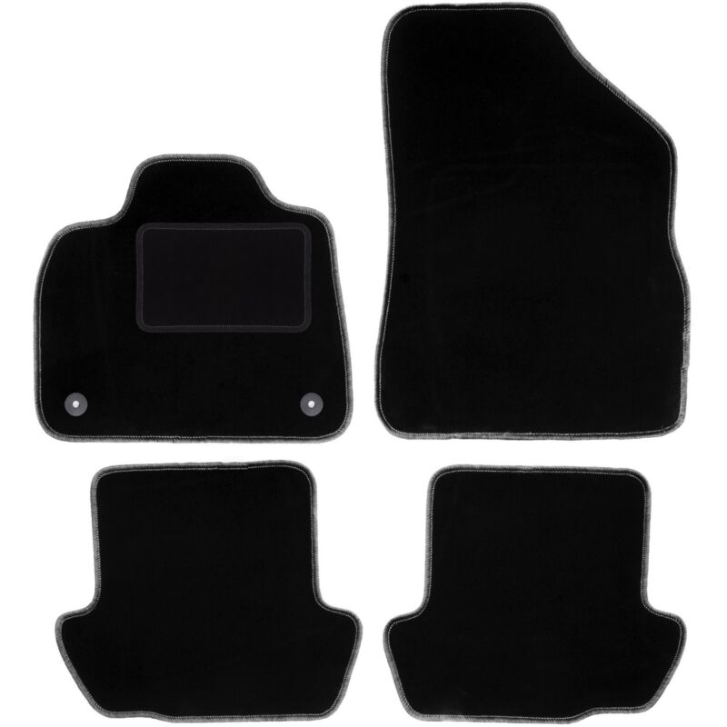 Tapis en velours noir pour Citroën DS5 berline (2011-2018)