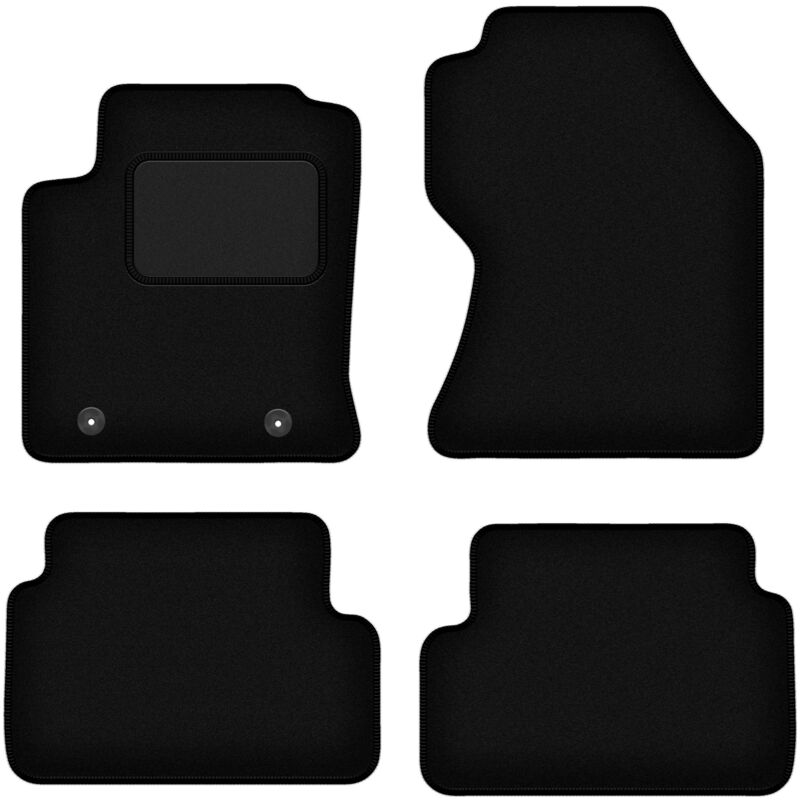 Tapis en velours noir pour : Ford Focus MK1 FL à hayon, berline, break (2001-2004)