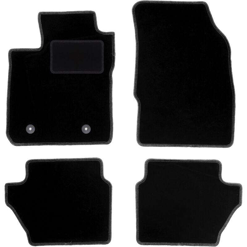 Tapis en velours noir pour : Ford Puma II crossover (2017-)