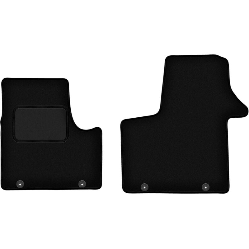 Tapis en velours noir pour fourgonnette Renault Trafic III (2014-)