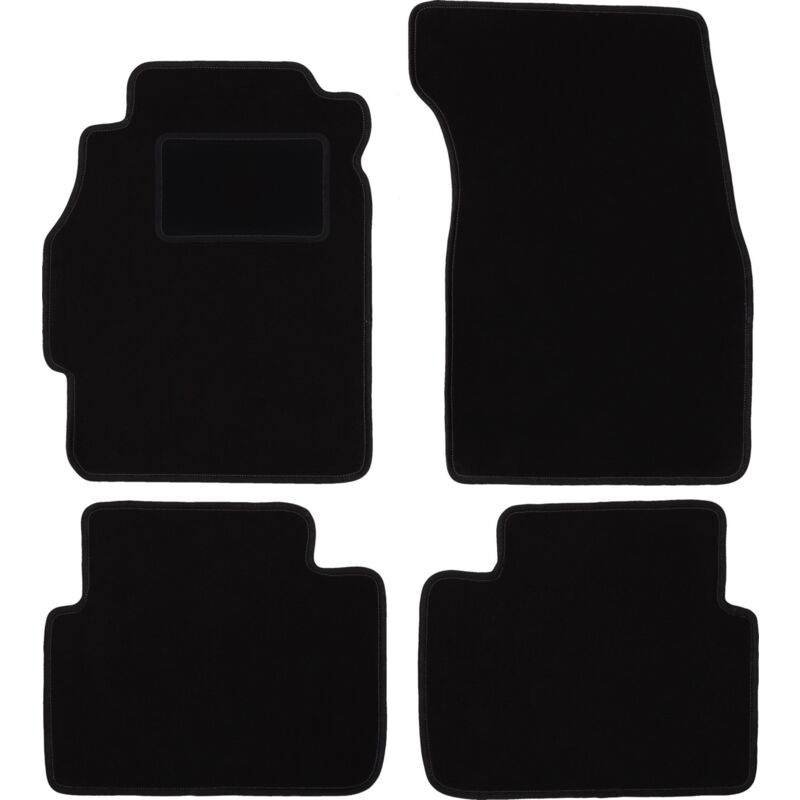 Tapis en velours noir pour : Honda Civic VI hayon 3 portes (1995-2001)