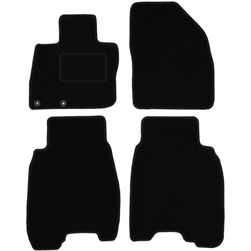 Tapis en velours noir pour Honda Civic VIII à hayon (2006-2012)