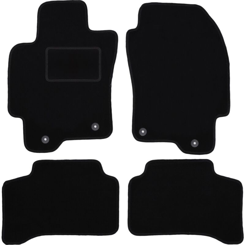 Tapis en velours noir pour : Jaguar X-Type break, break, berline (2001-2009)