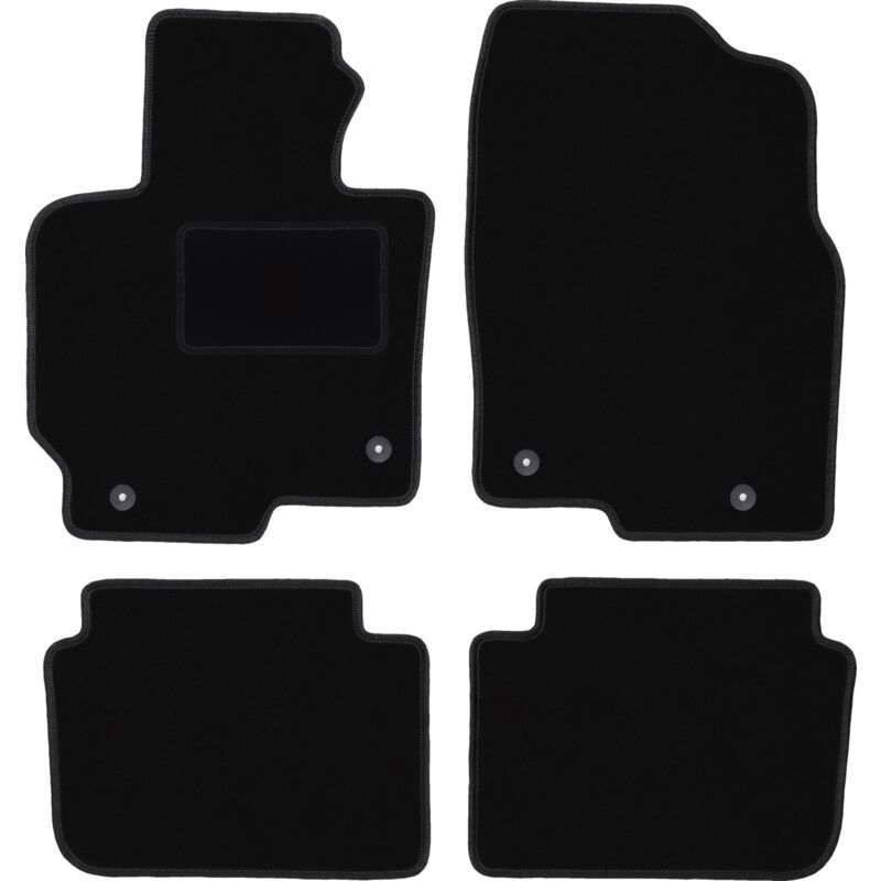 Tapis en velours noir pour : Mazda CX-5 I SUV (2012-2017)
