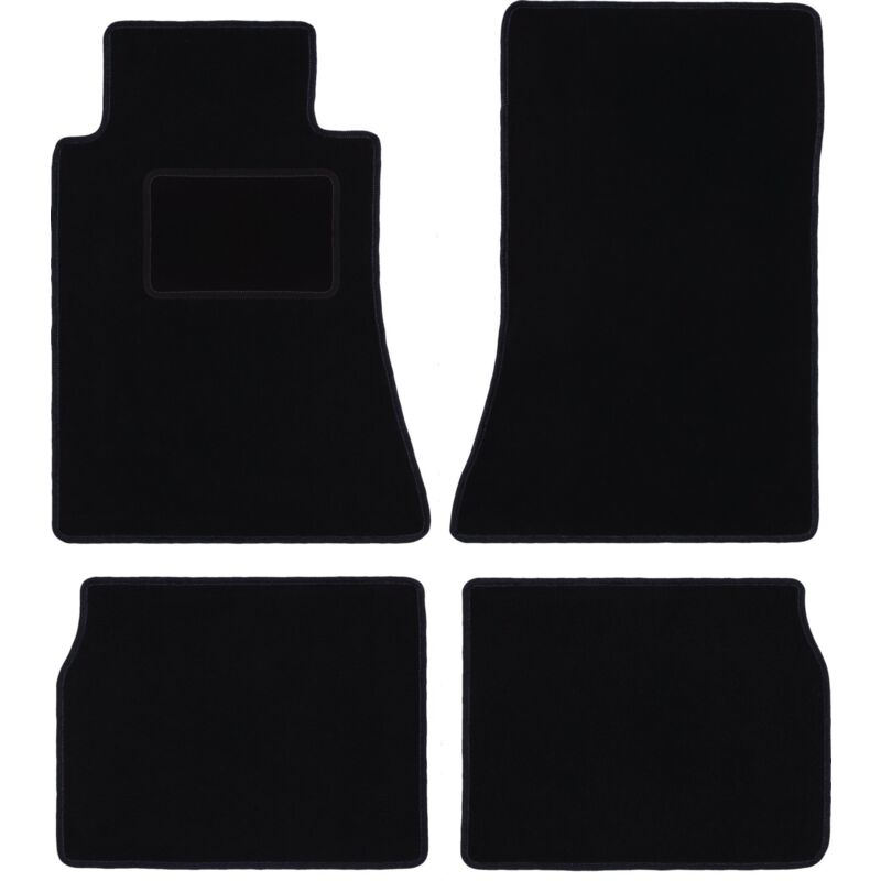 Tapis en velours noir pour : Mercedes E W124 berline, break (1984-1997)