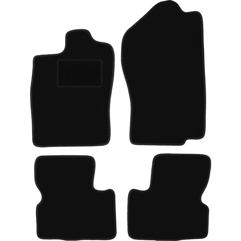 Tapis en velours noir pour : Opel Vectra A berline, liftback, hatchback (1988-1995)