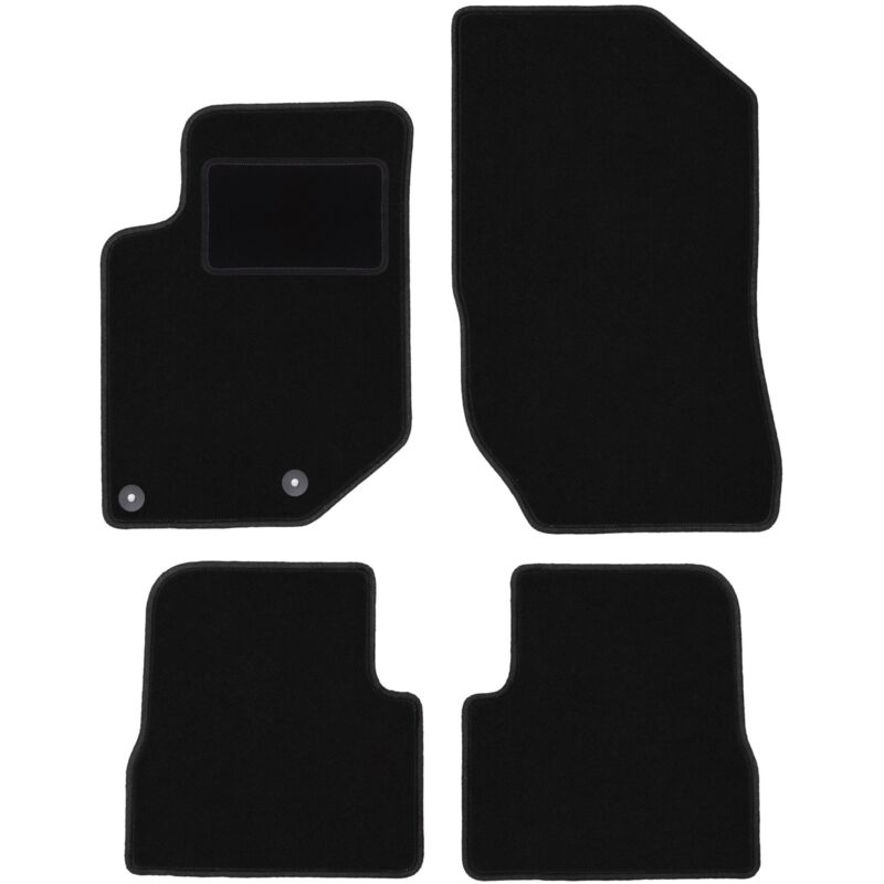 Tapis en velours noir pour Peugeot 2008 II à hayon (2019-)