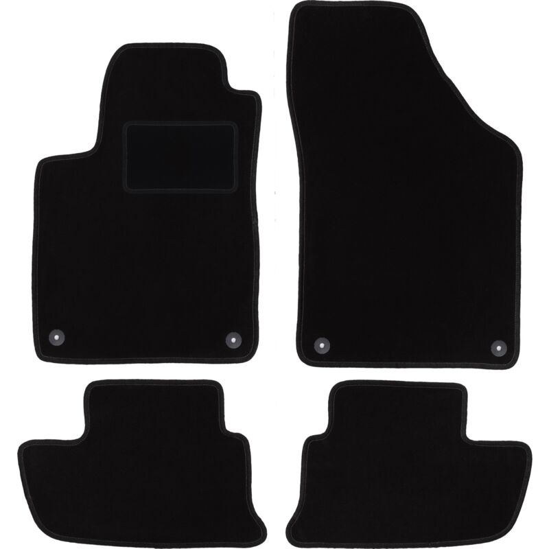 Tapis en velours noir pour : Peugeot RCZ coupé (2010-2015)
