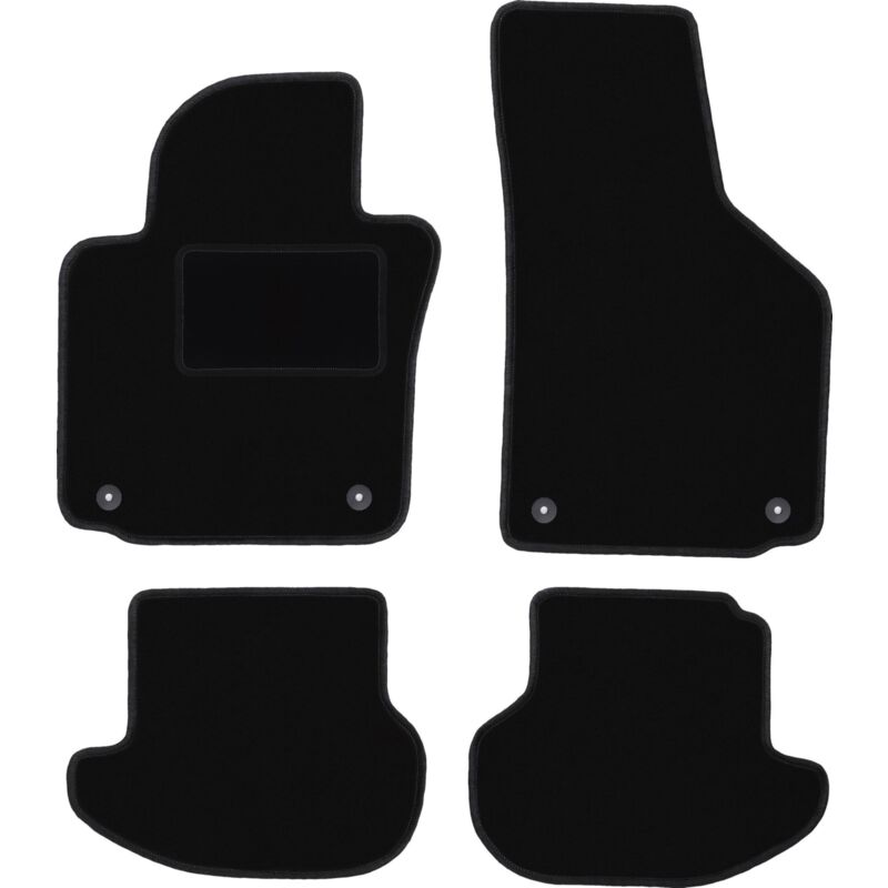Tapis en velours noir pour Volkswagen Eos cabriolet (2005-2015)