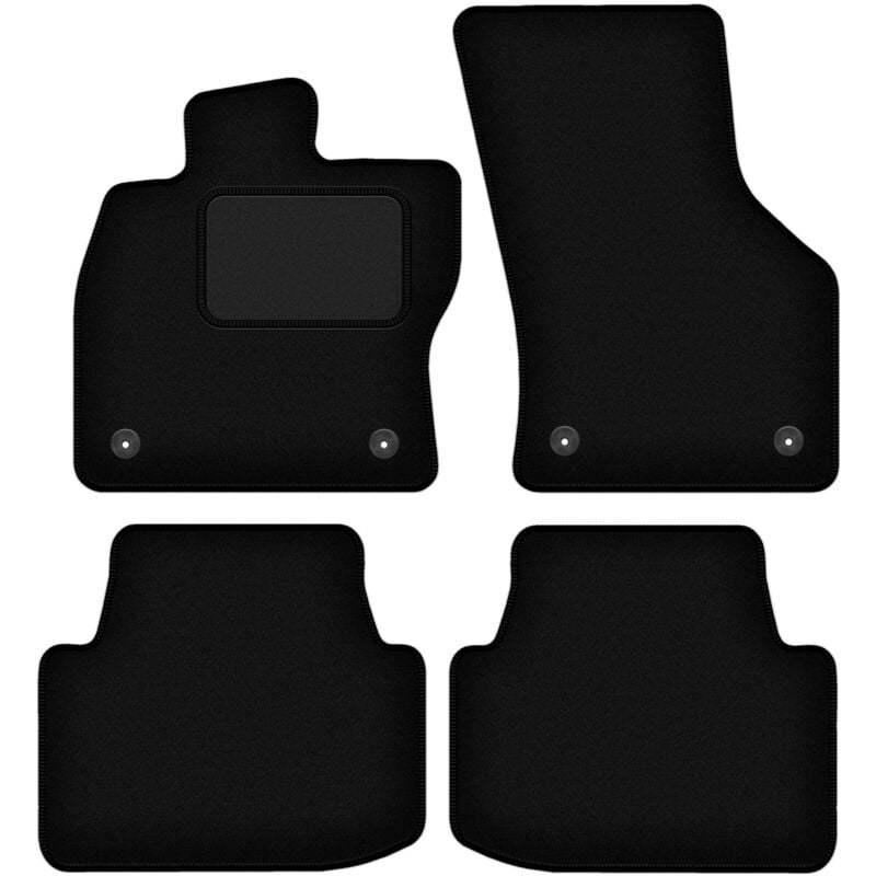 Tapis en velours noir pour Volkswagen Passat B8 FL break, berline (2019-)