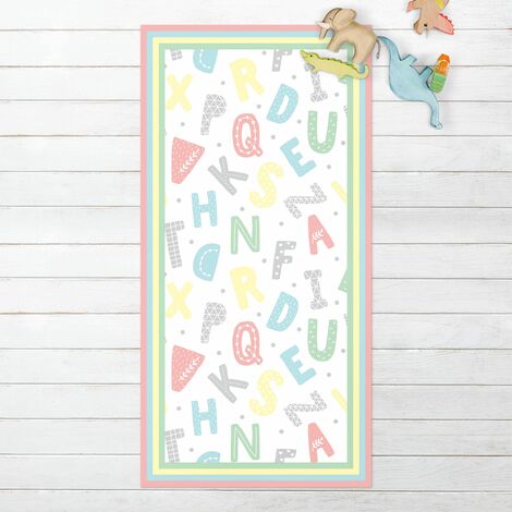 Tapis vinyle enfant alphabet français