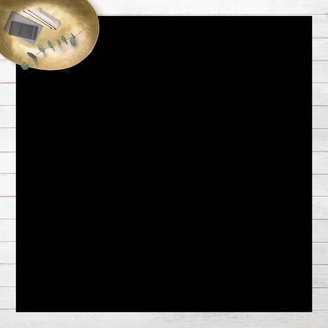 Tapis en vinyle - Deep Black - Carré 1:1 Dimension HxL: 40cm x 40cm