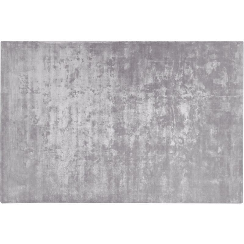 beliani - tapis de salon et bureau moderne en viscose 200 x 300 cm gris clair gesi ii - gris
