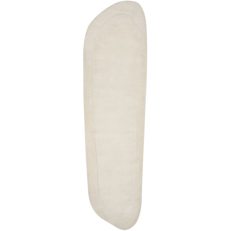 Beliani - Tapis en Viscose Moderne Fait Main 80 x 250 cm Crème Berani