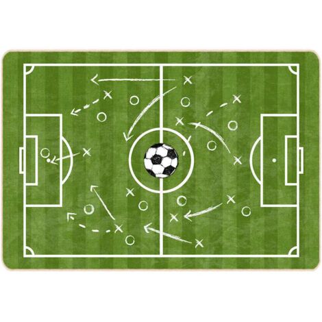 Tapis enfant 160x230cm terrain de football lavable