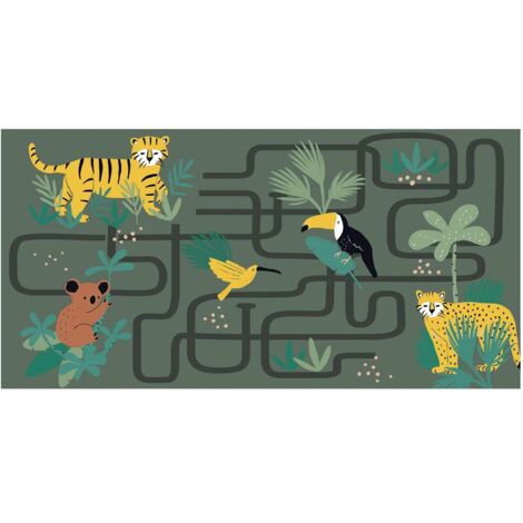 Tapis enfant 60 x 120 cm Animaux