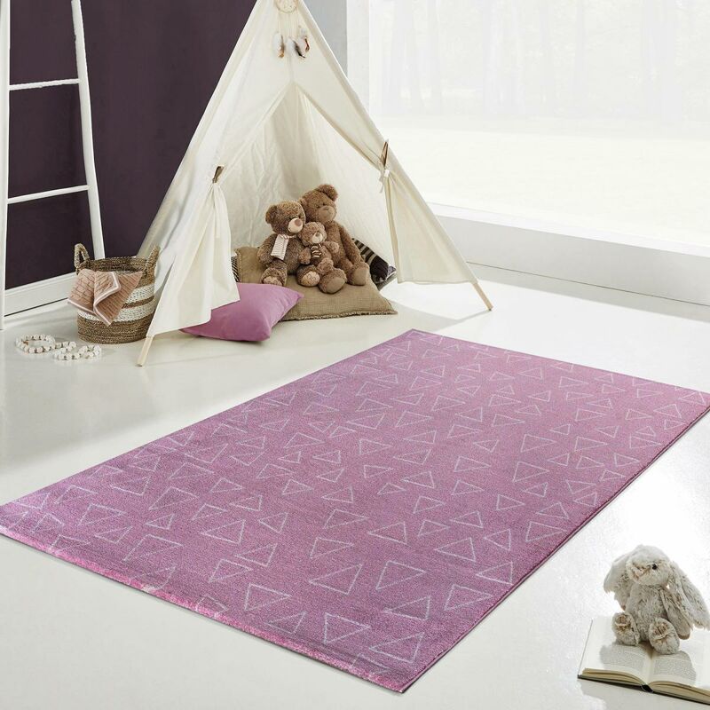 

Ángulo de alfombra para niños sueño kj polipropileno rosa - Rose