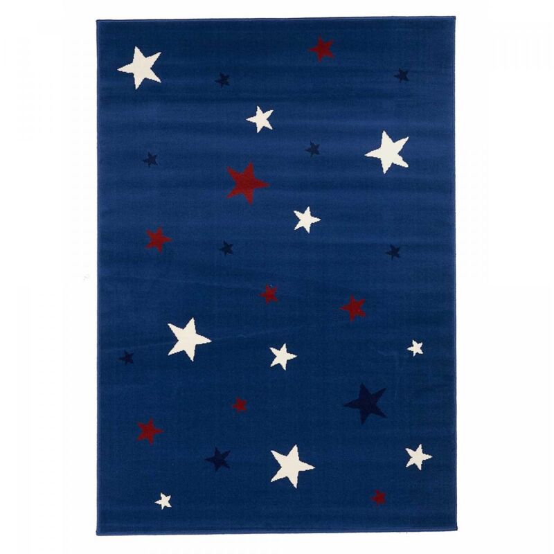 Unamourdetapis - Tapis enfant tissé 120x170 crème rectangle AF1 nightsky