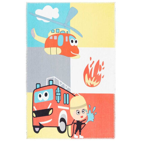 Tapis Enfant Imprimé "Playground III" Multicolore 120 x 180 cm