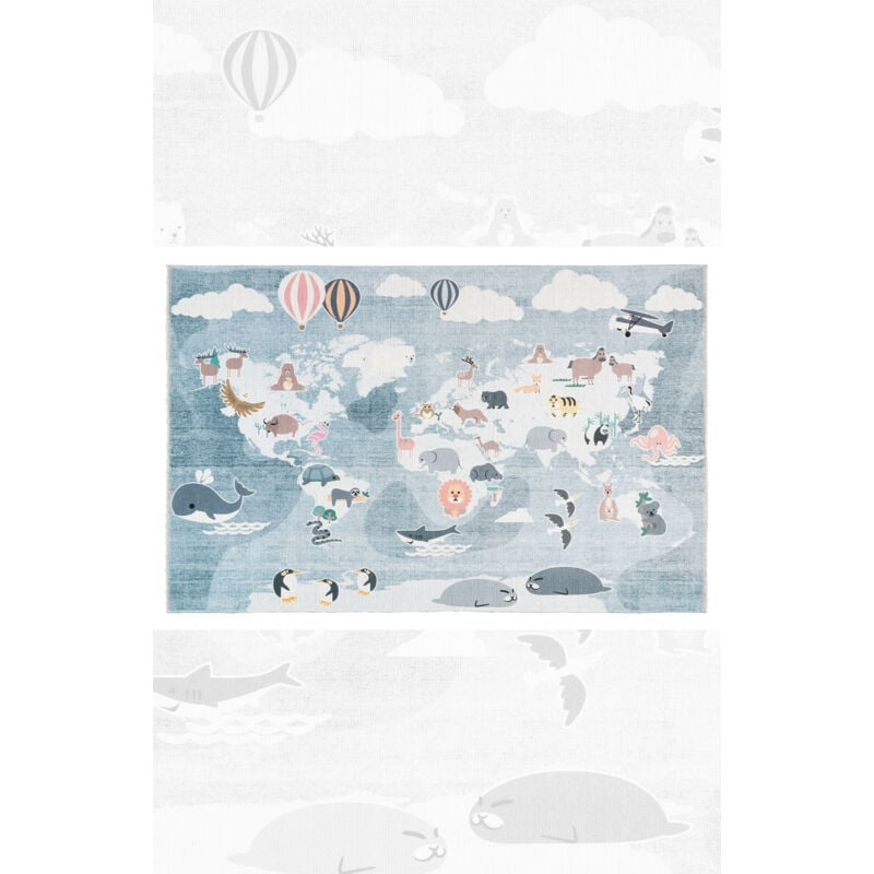 Tapis de jeu - Animaux - 80cm x 145cm