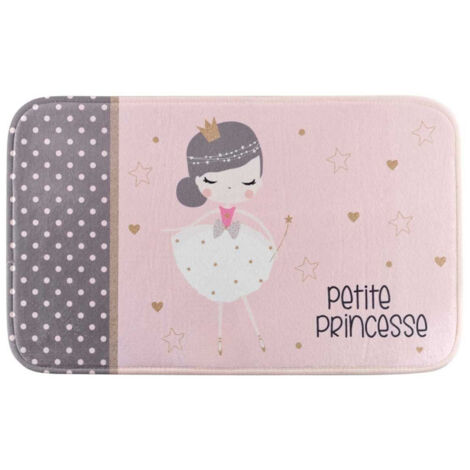 Tapis Enfant "Petite Princesse" 45x75cm Rose