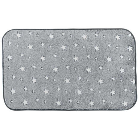 Tapis Enfant "Phosphorescent Fluo" 50x80cm Gris