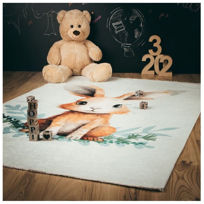 Tapis enfant plat multicolore lavable en machine Pippa Multicolore 115x170