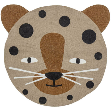 Tapis enfant rond Léopard - Bloomingville