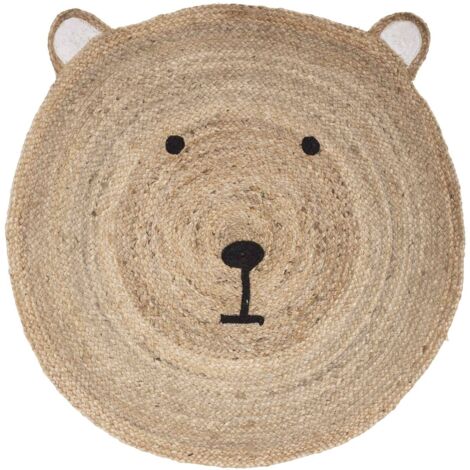 Tapis enfant rond ourson