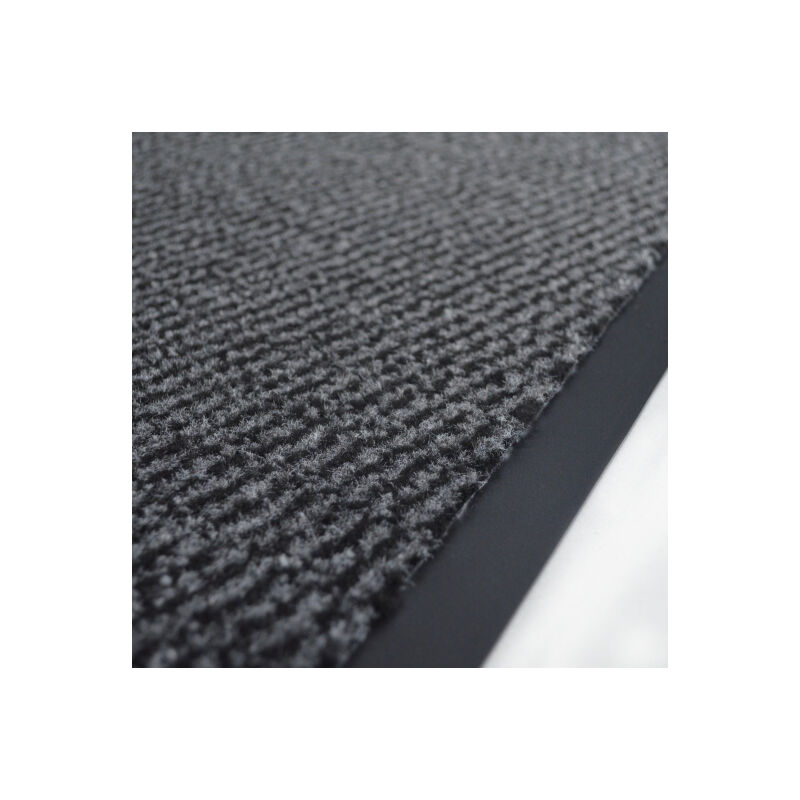 Tapis entrée accueil anti-salissures - Anthracite - Rouleau de 1.2m x 7m