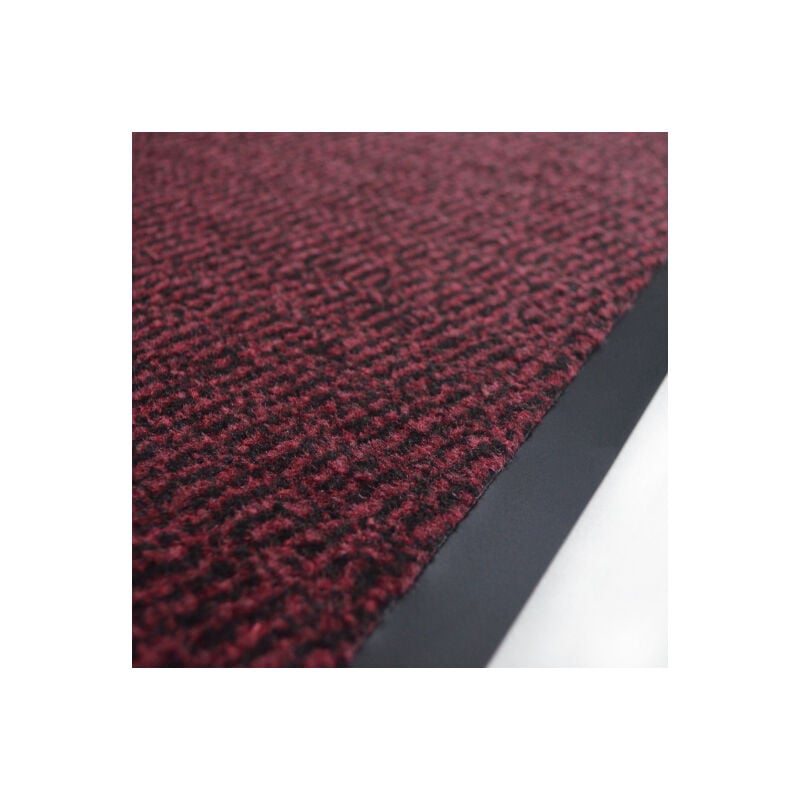 Décoweb - Tapis entrée accueil anti-salissures - Rouge - 80 x 120 cm