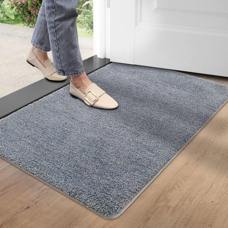 Tapis Entrée Intérieur,Tapis de Porte Antidérapant Doux Lavable en Machine Ultra Absorbant et Résistant Intérieur ou Extérieur Tapis pour la Porte