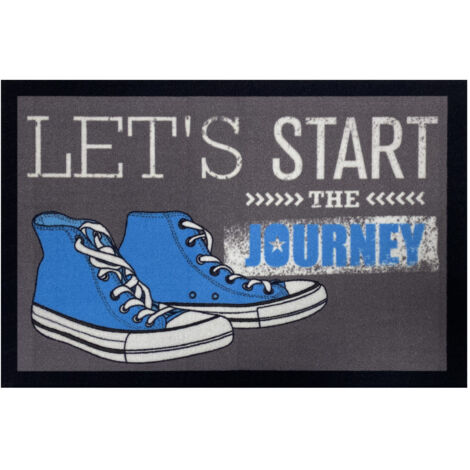 Tapis Entry Sneaker Journey Grey 40x60cm - VICA