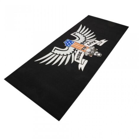 Tapis environnemental pour moto Biketek Garage Mat Custom Ride to