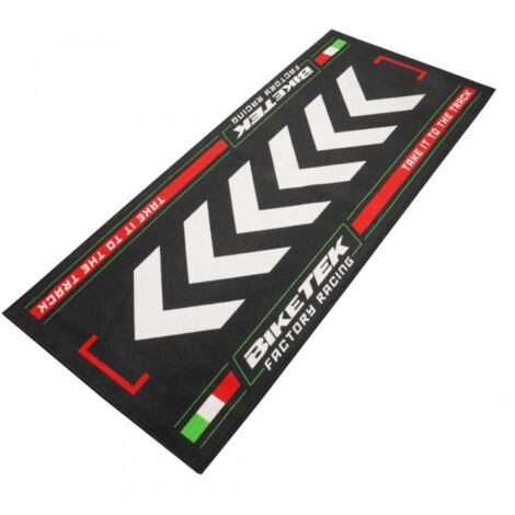 Tapis environnemental pour moto Biketek Garage Mat Italian noir