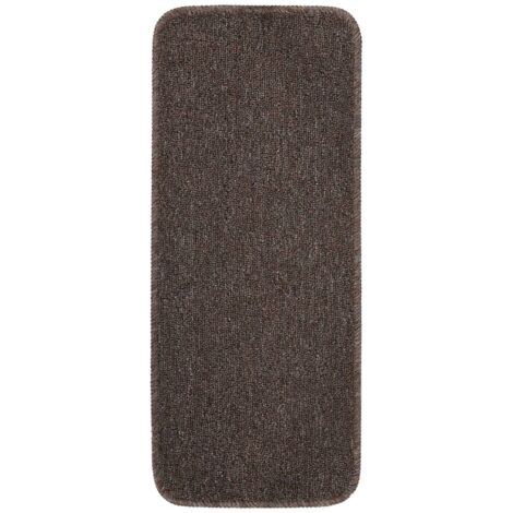 Tapis escalier antidérapants 15 pcs，Marches d'escalier 60x25cm Marron Rectangulaire CFW897888