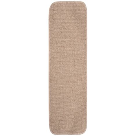 Tapis escalier antidérapants 15 pcs,Paillasson d'escalier 75x20cm Beige Rectangulaire CFW310778