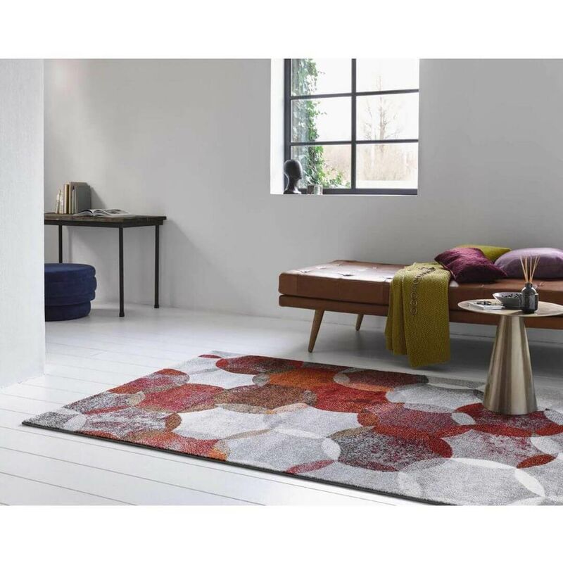 Esprit - Tapis Home moderne géométrique Modernina Rouge 160x225