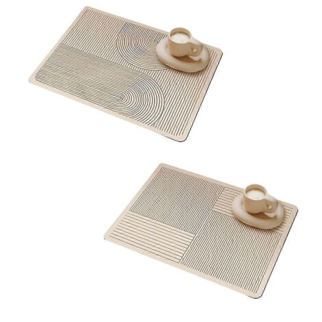 Tapis essuie-vaisselle absorbant l'eau pour machine à café, séchage rapide