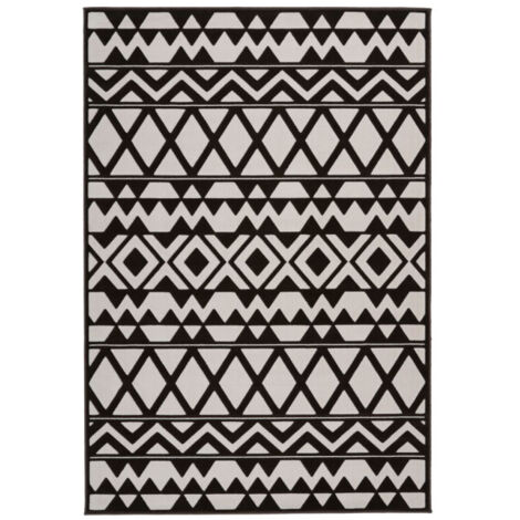Tapis Ethnique à Poils Courts "Esperanto VII" Marron 120 x 170 cm