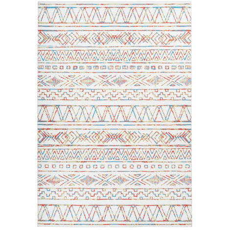 Tapis Ethnique à Poils Courts "Galaxy IX" Beige 170 x 240 cm