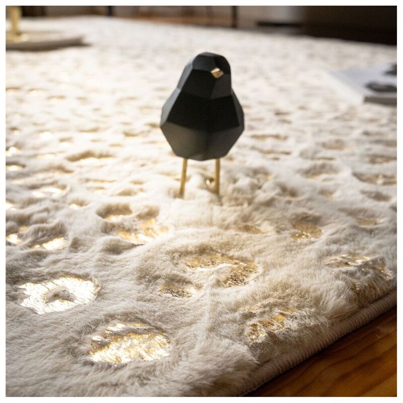 Deladeco - Tapis ethnique brillant doux design Moda Crème 40x60