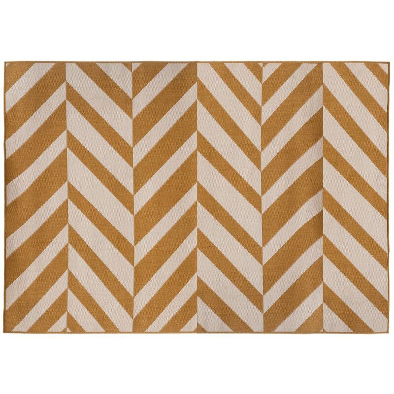 Atmosphera - Tapis intérieur extérieur jaune moutarde 120x160cm créateur d'intérieur