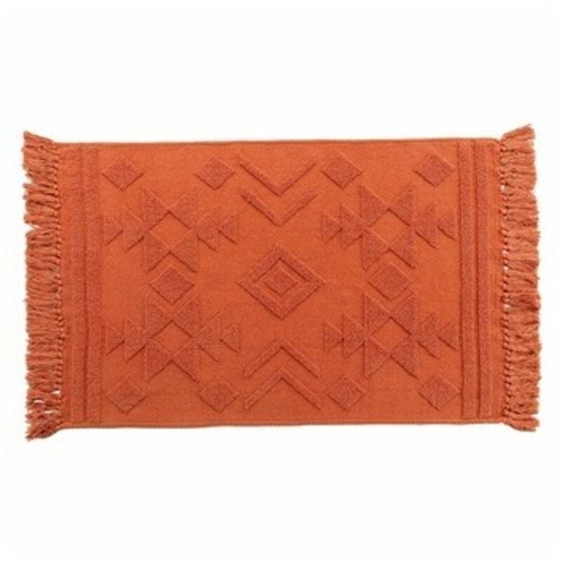 Tapis à franges cilaos, coton