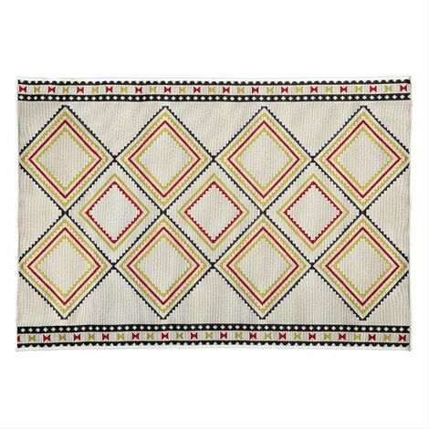 Tapis Extérieur 100x150 cm Losange en Polypropylène - SILUMEN