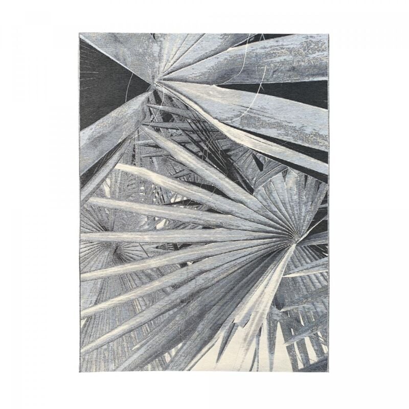 Jadorel - Tapis extérieur kilim 123x180 gris et beige rectangle bacao