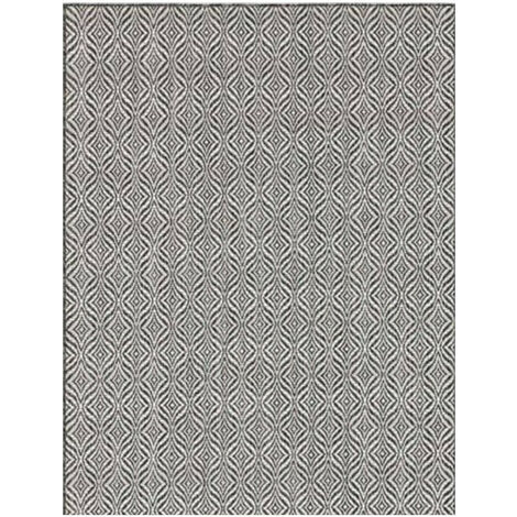 Tapis extérieur - 120x160cm - Noir - 100% polypropylène - 192 000pts/m2 -  ALBI