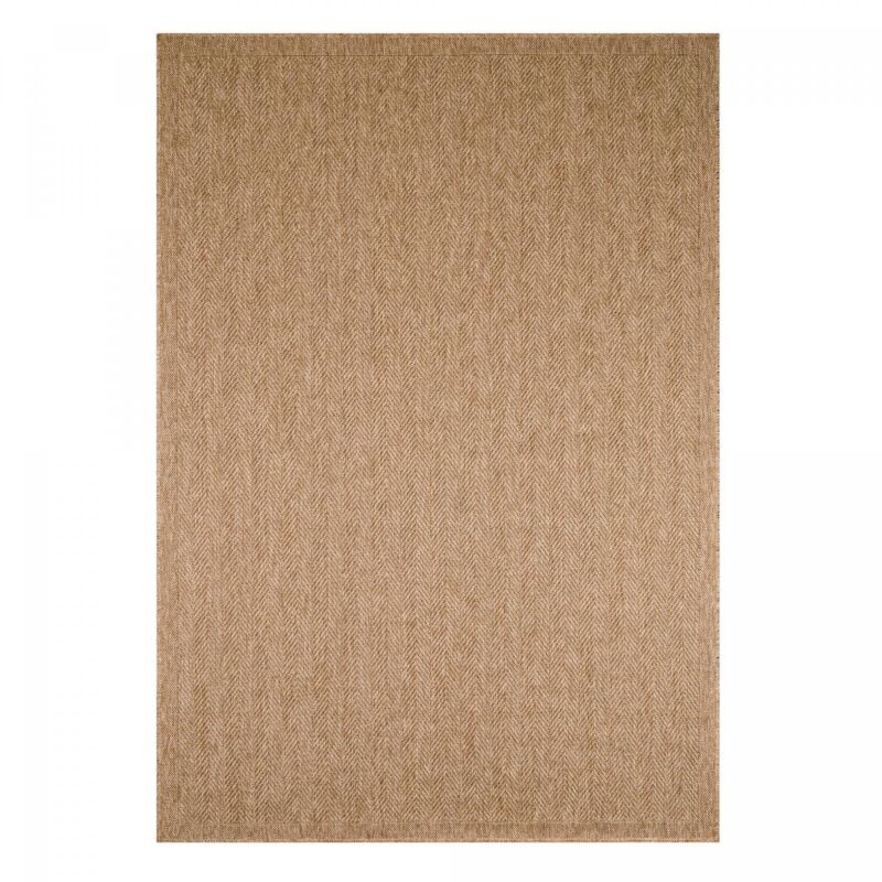 Jadorel - Tapis extérieur kilim 80x150 beige rectangle jute art 4