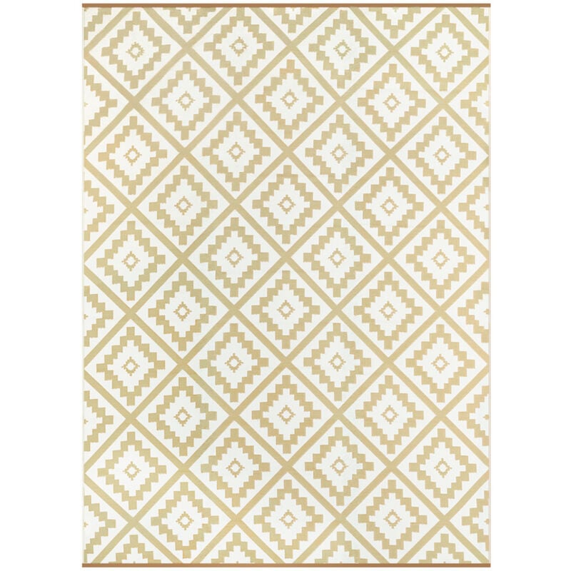 Idmarket - Tapis extérieur bahamas beige 270 x 370 cm