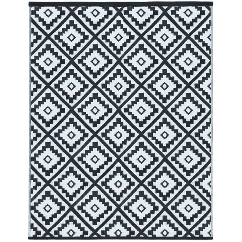 Idmarket - Tapis extérieur bahamas noir 270 x 370 cm
